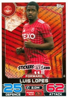 Cromo Luis Lopes - SPFL 2022-2023. Match Attax
 - Topps
