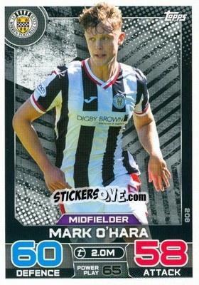 Cromo Mark O'Hara - SPFL 2022-2023. Match Attax
 - Topps