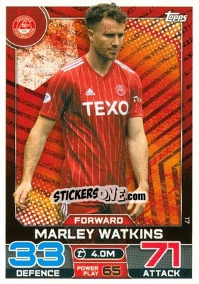 Cromo Marley Watkins - SPFL 2022-2023. Match Attax
 - Topps