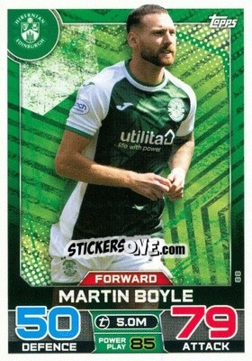 Sticker Martin Boyle - SPFL 2022-2023. Match Attax
 n. 88 - Topps