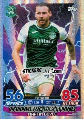 Sticker Martin Boyle - SPFL 2022-2023. Match Attax
 n. 317 - Topps