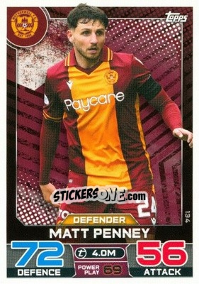 Sticker Matt Penney - SPFL 2022-2023. Match Attax
 - Topps