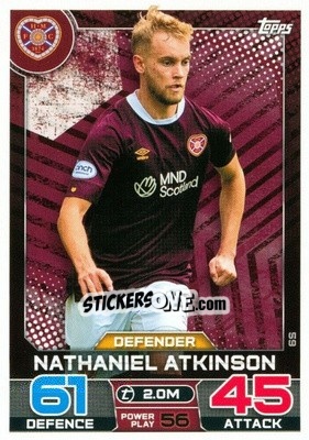 Sticker Nathaniel Atkinson - SPFL 2022-2023. Match Attax
 - Topps