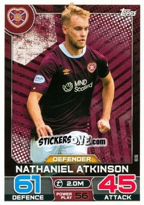 Cromo Nathaniel Atkinson - SPFL 2022-2023. Match Attax
 - Topps