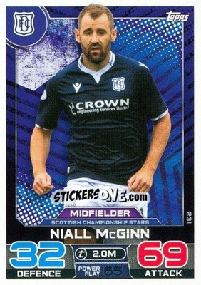 Sticker Niall McGinn - SPFL 2022-2023. Match Attax
 - Topps