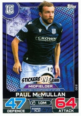 Sticker Paul McMullan - SPFL 2022-2023. Match Attax
 - Topps