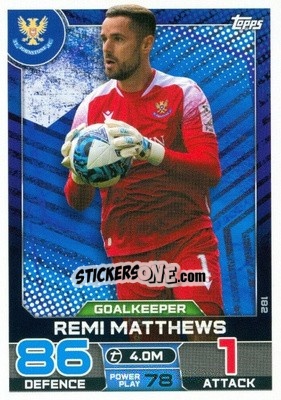 Sticker Remi Matthews - SPFL 2022-2023. Match Attax
 - Topps