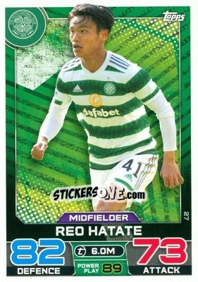 Sticker Reo Hatate - SPFL 2022-2023. Match Attax
 - Topps