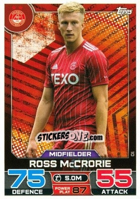 Sticker Ross McCrorie - SPFL 2022-2023. Match Attax
 - Topps