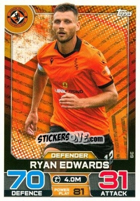 Sticker Ryan Edwards - SPFL 2022-2023. Match Attax
 - Topps