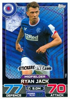 Sticker Ryan Jack - SPFL 2022-2023. Match Attax
 - Topps