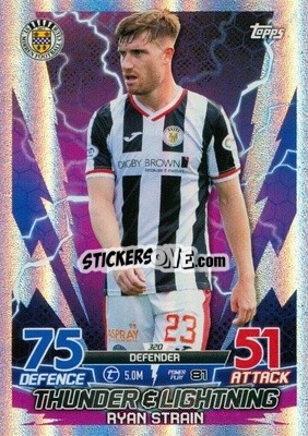 Sticker Ryan Strain - SPFL 2022-2023. Match Attax
 - Topps