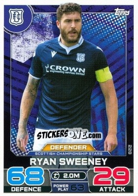Figurina Ryan Sweeney - SPFL 2022-2023. Match Attax
 - Topps