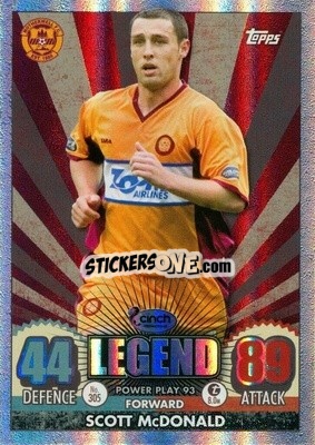 Sticker Scott McDonald - SPFL 2022-2023. Match Attax
 n. 305 - Topps