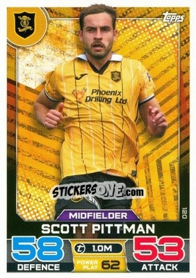 Sticker Scott Pittman - SPFL 2022-2023. Match Attax
 - Topps