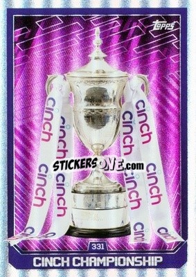 Sticker Scottish Championship Trophy