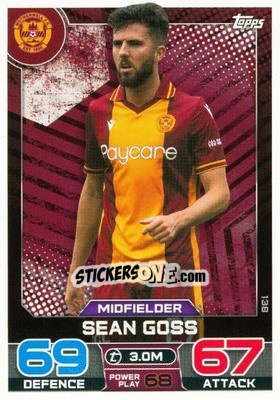 Cromo Sean Goss - SPFL 2022-2023. Match Attax
 - Topps