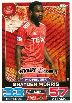 Sticker Shayden Morris - SPFL 2022-2023. Match Attax
 - Topps