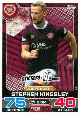 Figurina Stephen Kingsley - SPFL 2022-2023. Match Attax
 - Topps