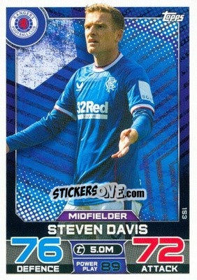 Sticker Steven Davis - SPFL 2022-2023. Match Attax
 - Topps