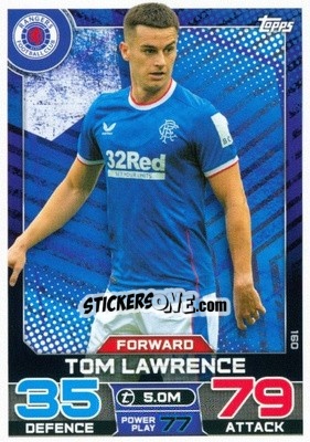 Sticker Tom Lawrence - SPFL 2022-2023. Match Attax
 - Topps