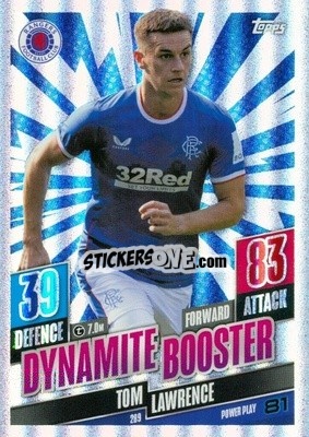 Cromo Tom Lawrence - SPFL 2022-2023. Match Attax
 - Topps