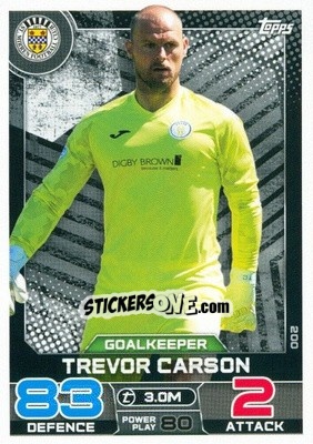 Figurina Trevor Carson - SPFL 2022-2023. Match Attax
 - Topps