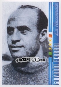 Sticker Giovanni Ferrari - Azzurro Mondiale 1910-2002 n. 8 - Panini