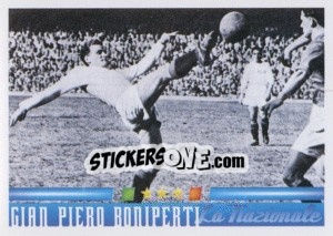 Sticker Gian Piero Boniperti - Azzurro Mondiale 1910-2002 n. 18 - Panini
