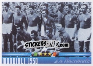 Sticker L'Italia al Mondiali 1950 - Azzurro Mondiale 1910-2002 - Panini