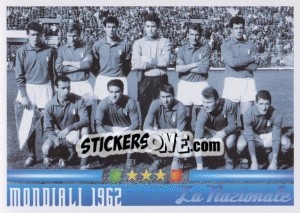 Sticker L'Italia al Mondiali 1962 - Azzurro Mondiale 1910-2002 - Panini