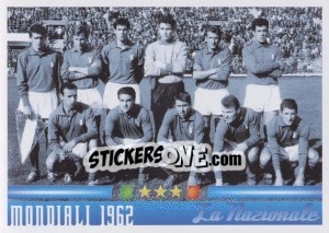 Sticker L'Italia al Mondiali 1962 - Azzurro Mondiale 1910-2002 n. 21 - Panini
