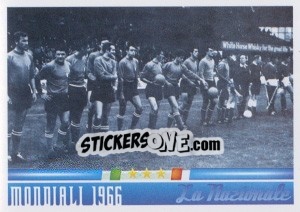 Sticker L'Italia al Mondiali 1966 - Azzurro Mondiale 1910-2002 - Panini