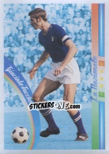 Sticker Giacinto Facchetti - Azzurro Mondiale 1910-2002 n. 25 - Panini