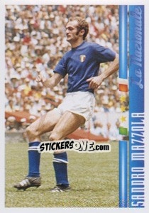 Sticker Sandro Mazzola - Azzurro Mondiale 1910-2002 n. 26 - Panini