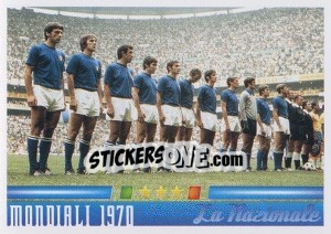 Sticker L'Italia al Mondiali 1970 - Azzurro Mondiale 1910-2002 n. 29 - Panini