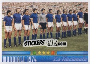 Sticker L'Italia al Mondiali 1974 - Azzurro Mondiale 1910-2002 - Panini