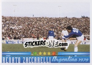Sticker Renato Zaccarelli - Azzurro Mondiale 1910-2002 - Panini