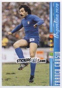 Sticker Franco Causio - Azzurro Mondiale 1910-2002 n. 40 - Panini