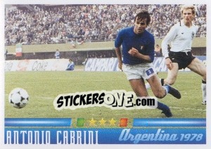 Sticker Antonio Cabrini - Azzurro Mondiale 1910-2002 n. 43 - Panini