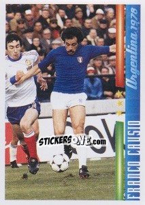 Sticker I Dribbling Di Causio - Azzurro Mondiale 1910-2002 - Panini