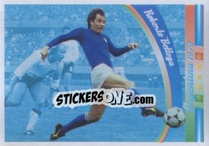 Sticker Roberto Bettega - Azzurro Mondiale 1910-2002 - Panini