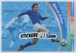Sticker Roberto Bettega - Azzurro Mondiale 1910-2002 n. 45 - Panini