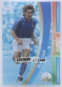 Sticker Bruno Conti - Azzurro Mondiale 1910-2002 n. 48 - Panini
