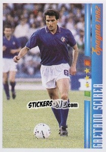 Sticker Gaetano Scirea - Azzurro Mondiale 1910-2002 n. 50 - Panini