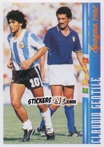 Sticker Claudio Gentile - Azzurro Mondiale 1910-2002 n. 51 - Panini