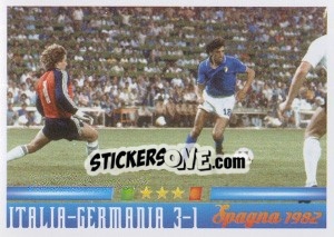 Figurina L'Emozionale in un gol - Azzurro Mondiale 1910-2002 - Panini