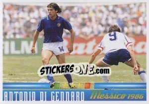 Sticker Antonio Di Gennaro - Azzurro Mondiale 1910-2002 n. 65 - Panini