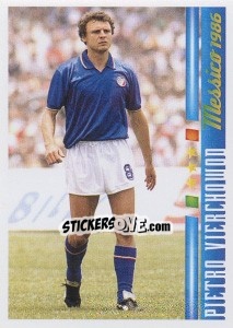 Sticker Pietro Vierchowod - Azzurro Mondiale 1910-2002 n. 66 - Panini