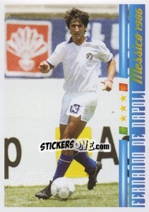 Sticker Fernando De Napoli - Azzurro Mondiale 1910-2002 - Panini